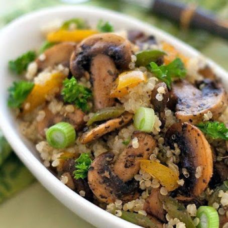 RICE - Quinoa Mushroom Pilaf
