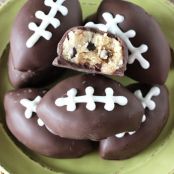 Chocolate Chip Cookie Dough Footballs