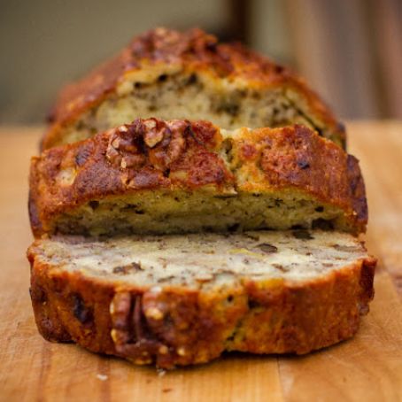 Bourbon Banana Walnut Bread