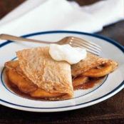 Crepes with Apples and Caramel Sauce