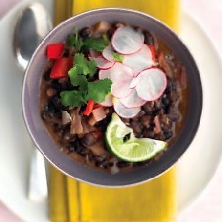 Cuban Black-Bean Stew with Rice