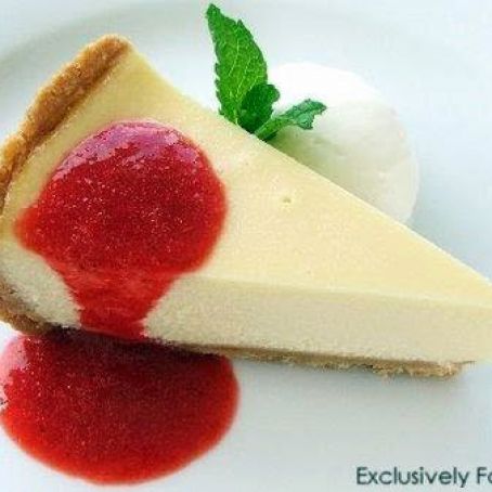CHEESECAKE - Baked White Chocolate Cheesecake