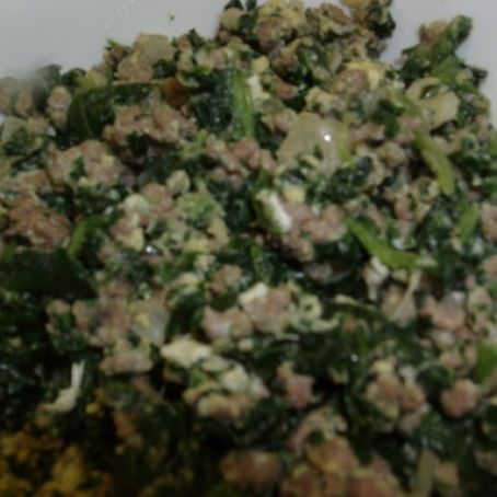 Joe's Special Recipe, Scrambled Eggs with Beef and Spinach | SAVEUR