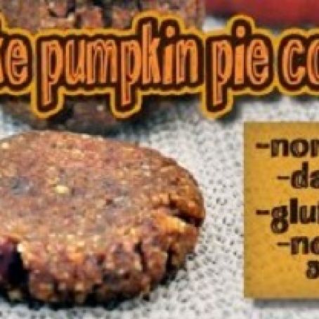 No Bake Pumpkin Pie Cookies, Gluten & Dairy Free