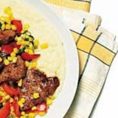 Fiesta Pork and Cheesy Polenta