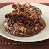 Double Chocolate Coconut Cookies