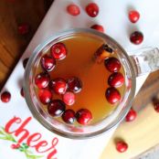 Warm Cranberry Apple Hard Cider