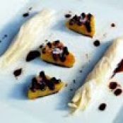 Deconstructed Sea Cucumbers with Black Olive Garnished Mango