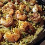 Shrimp Orzo Skillet