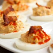 Deviled Eggs Chipotle Bacon