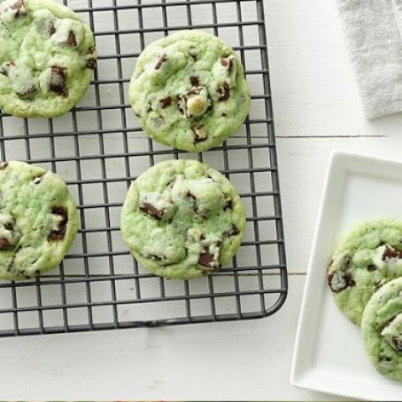 Mint Chocolate Chip Cookies