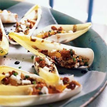 Endive Stuffed with Goat Cheese