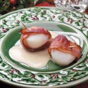 Bacon-Wrapped Scallops with Cream Sauce Recipe