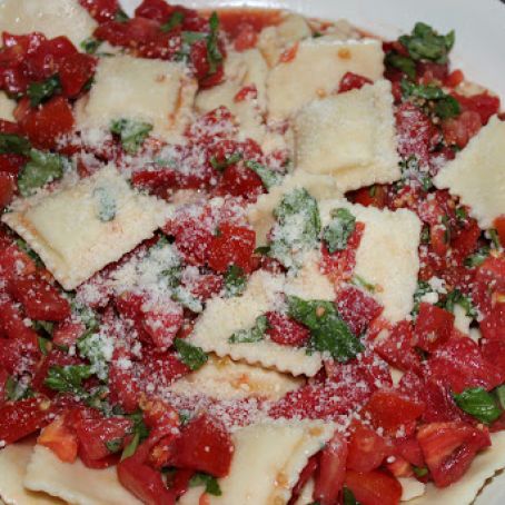 Ravioli with Ripe Tomatoes