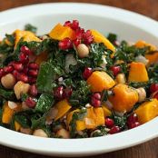Ginger-Lime Kale with Roasted Butternut Squash