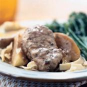 Pork Medallions with Double-Apple Sauce