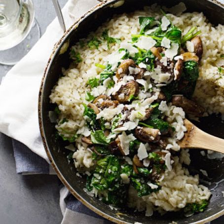 Garlic Butter Mushroom Risotto