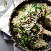 Garlic Butter Mushroom Risotto