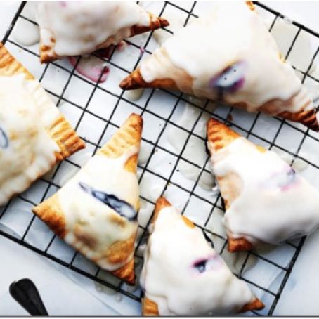 Glazed Blueberry-Blackberry Turnovers