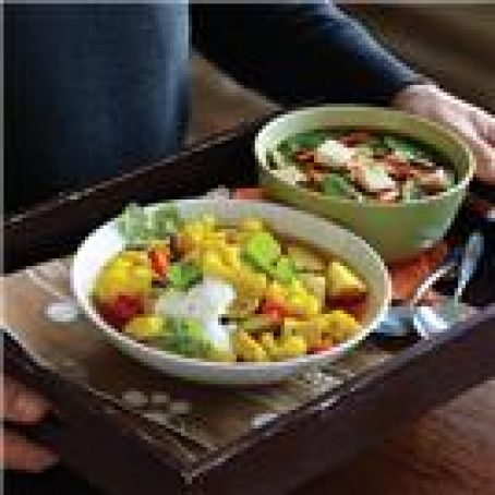 Hot and Sour Soup with Tofu and Snow Peas