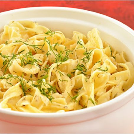 Sour Cream and Horseradish Noodles