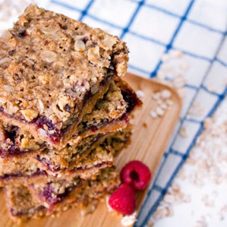 Whole-Grain Raspberry Jam Bars