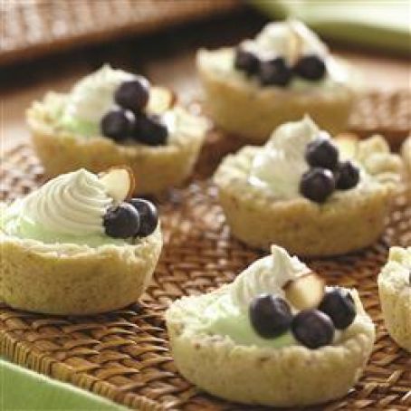 Key Lime Tartlets with Blueberries