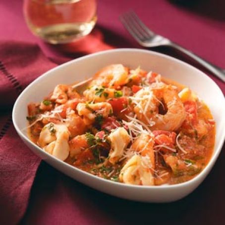 Shrimp & Tortellini in Tomato Cream for Two Recipe