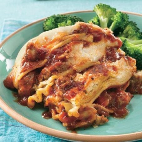 Slow Cooker Italian Sausage Lasagna