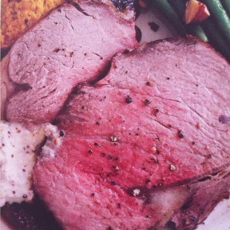 Classic Rib Roast With Horseradish-Mustard Sauce