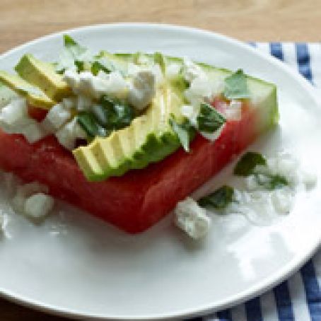 Watermelon Salad with Vidalia-Onion Vinaigrette