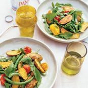 roasted potato, tomato and green bean salad