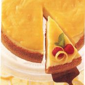 Golden-Glazed Lemon Cheesecake