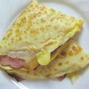 Ham, Cheese and Egg Crepes