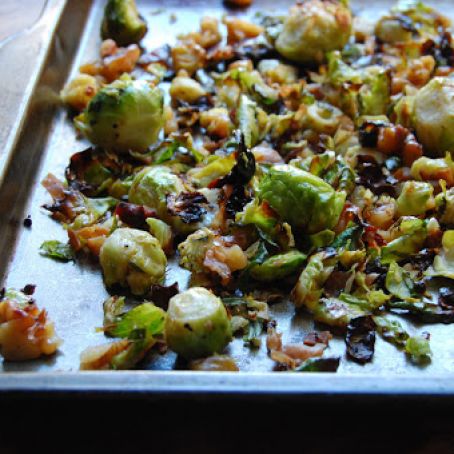 Broiled Brussels Sprouts with Hazelnuts