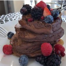 Dark Chocolate Protein Pancakes