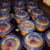 Frozen fruit salad/ homemade syrup