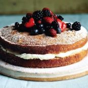BUTTERMILK CAKE w/MASCARPONE