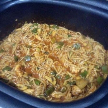 Chinese Noodles w/ Chicken and Veg