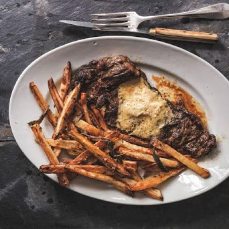 Steak with Mustard Butter