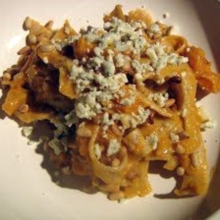 Pappardelle with Roasted Butternut Squash and Blue Cheese