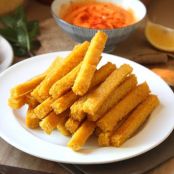 Cheezy Baked Polenta Fries