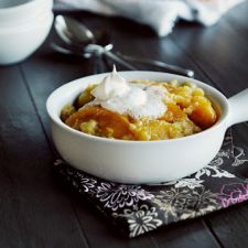 Easy Peach Dump Cake