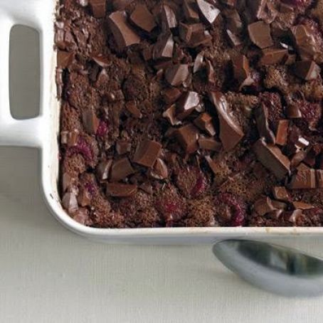 CHOCOLATE RASPBERRY CLAFOUTIS