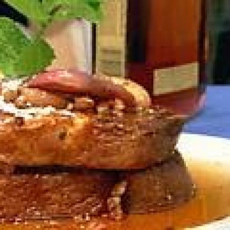 White Peach Bourbon French Toast