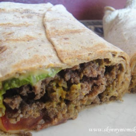 Grilled Cheeseburger Wrap