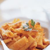 Baked Rigatoni with Mushrooms and Prosciutto