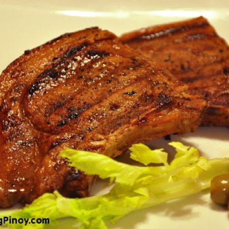 Grilled Dijon Pork Chops