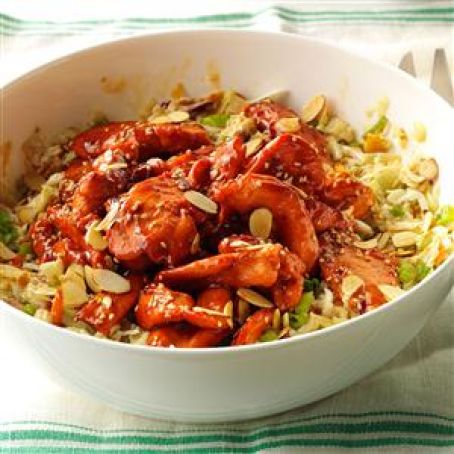 Asian Barbecue Chicken Slaw Recipe