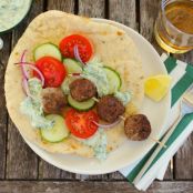 Greek Meatballs with Lemon-Dill Tzatziki